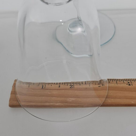 2 Colony Crystal Mirage Wine Glasses 7.25" blown glass optic panel vtg - Picture 7 of 7